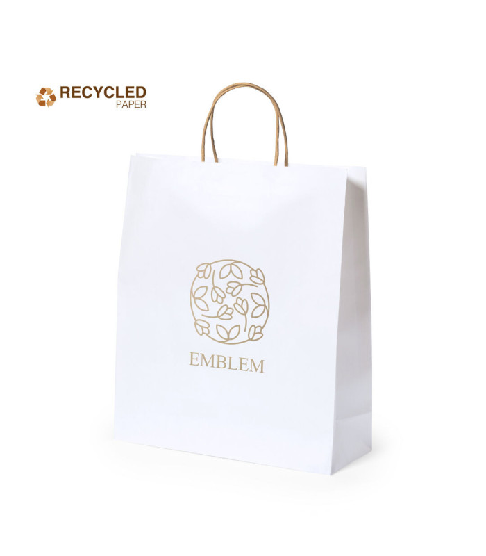 Bolsa Serigrafiada Cynthia de Papel Reciclado