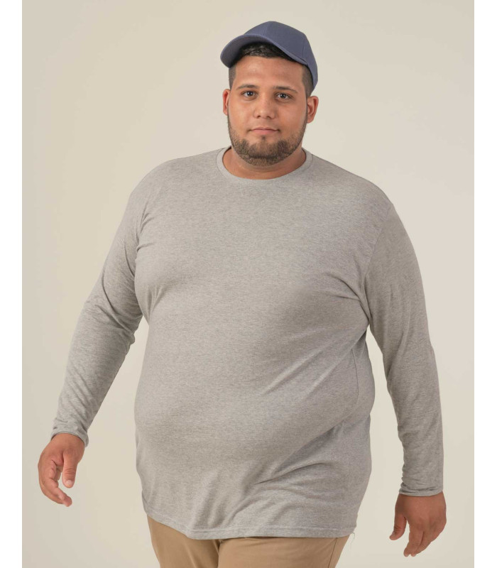 Camiseta Unisex Manga Larga 150gr King Size Económica