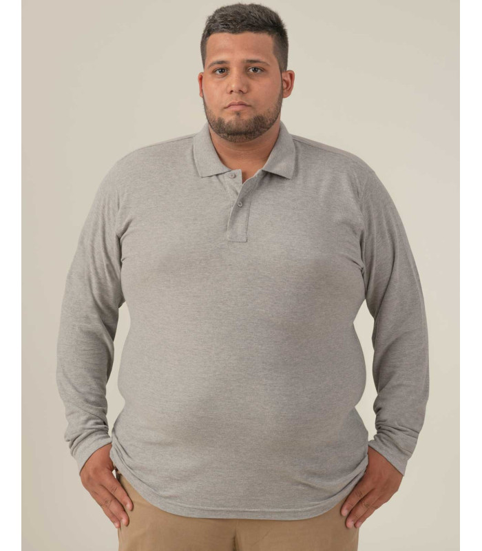 Polo Unisex Manga Larga 210gr King Size
