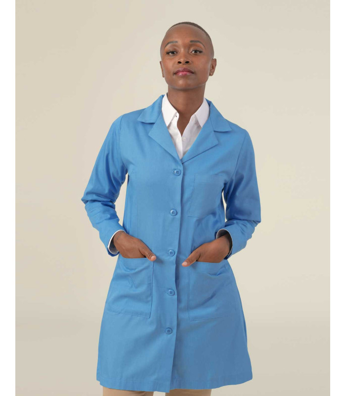 Bata de Laboratorio Mujer Cuello pico Rome