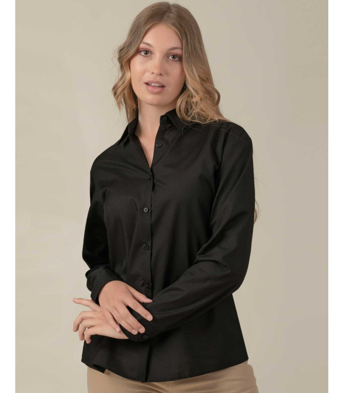 Camisa Mujer Popelín Manga Larga Pekin